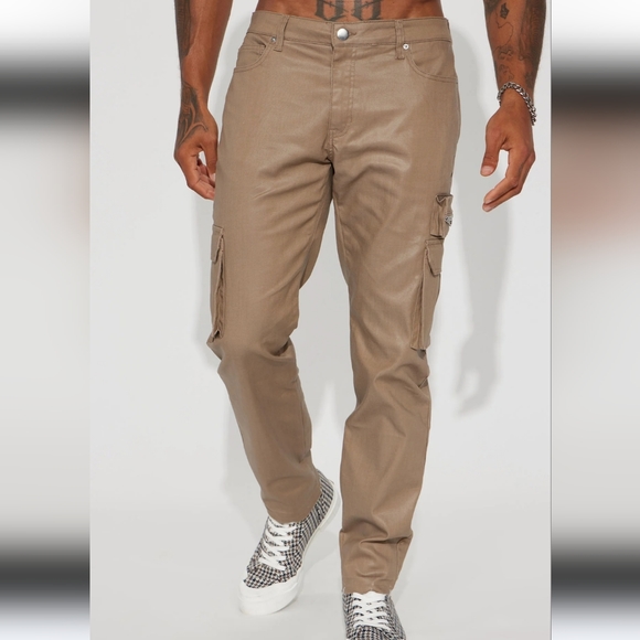 Shiny Cargo pants size 32 - Picture 5 of 5